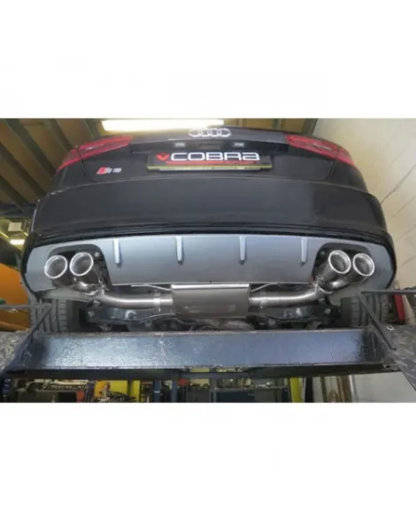Audi S3 (8V) (3 door) Quattro 13-17 Cobra Sport Cat Back System (Resonated / Non Valved)