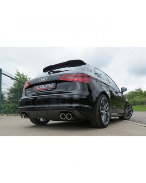 Audi S3 (8V) (3 door) Quattro 13-17 Cobra Sport Turbo Back Package with De-Cat (Resonated / Non Valved) Audi S3 (8V) (3 door) Quattro 13-17 Cobra Sport Turbo Back Package with De-Cat (Resonated / Non Valved)