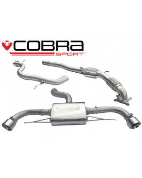 Audi TT 1.8 & 2.0 TFSI (Mk2) (2WD) Dual Exit T/P's 11-14 Cobra Sport Turbo Back Package with Sports Cat Audi TT 1.8 & 2.0 TFSI (Mk2) (2WD) Dual Exit T/P's 11-14 Cobra Sport Turbo Back Package with Sports Cat