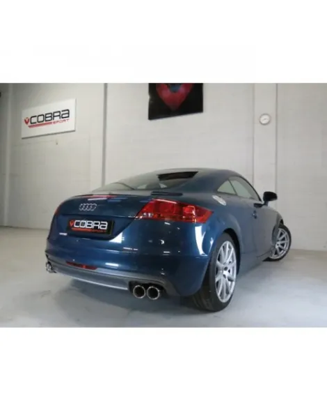 Audi TT 1.8 & 2.0 TFSI (Mk2) (2WD) Quad Exit T/P's 07-11 Cobra Sport Cat Back System Audi TT 1.8 & 2.0 TFSI (Mk2) (2WD) Quad Exit T/P's 07-11 Cobra Sport Cat Back System