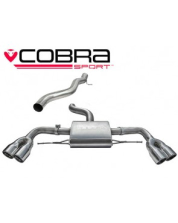 Audi TTS 2.0 TTS (Mk2) (Quattro) Coupe 08-14 Cobra Sport Cat Back System (Non Resonated)
