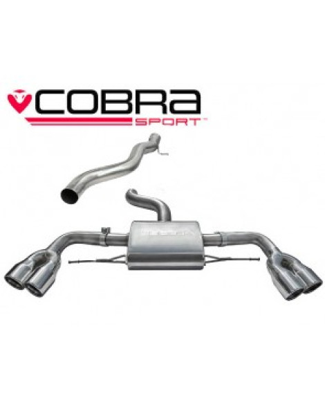 Audi TTS 2.0 TTS (Mk2) (Quattro) Coupe 08-14 Cobra Sport Cat Back System (Non Resonated) Audi TTS 2.0 TTS (Mk2) (Quattro) Coupe 08-14 Cobra Sport Cat Back System (Non Resonated)