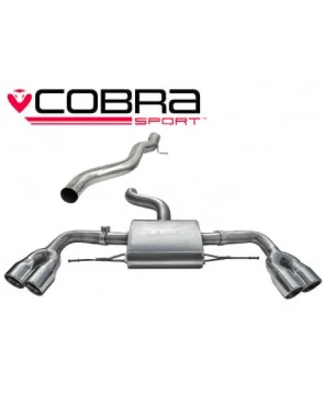 Audi TTS 2.0 TTS (Mk2) (Quattro) Coupe 08-14 Cobra Sport Cat Back System (Non Resonated) Audi TTS 2.0 TTS (Mk2) (Quattro) Coupe 08-14 Cobra Sport Cat Back System (Non Resonated)