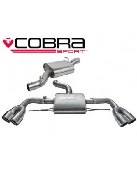 Audi TTS 2.0 TTS (Mk2) (Quattro) Coupe 08-14 Cobra Sport Cat Back System (Resonated) Audi TTS 2.0 TTS (Mk2) (Quattro) Coupe 08-14 Cobra Sport Cat Back System (Resonated)