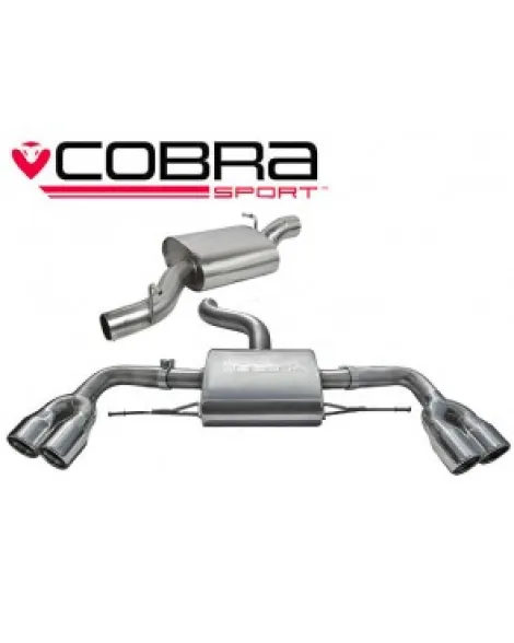 Audi TTS 2.0 TTS (Mk2) (Quattro) Coupe 08-14 Cobra Sport Cat Back System (Resonated) Audi TTS 2.0 TTS (Mk2) (Quattro) Coupe 08-14 Cobra Sport Cat Back System (Resonated)