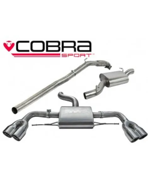 Audi TTS 2.0 TTS (Mk2) (Quattro) Coupe 08-14 Cobra Sport Turbo Back Package with Sports Cat (Resonated) Audi TTS 2.0 TTS (Mk2) (Quattro) Coupe 08-14 Cobra Sport Turbo Back Package with Sports Cat (Resonated)