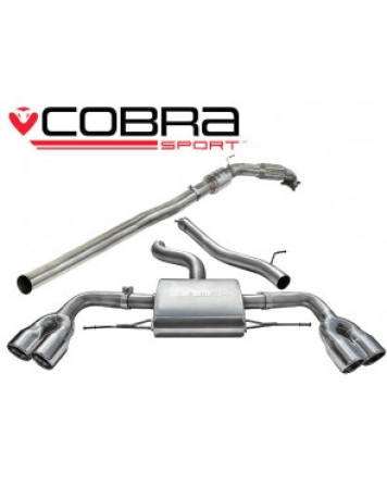 Audi TTS 2.0 TTS (Mk2) (Quattro) Coupe 08-14 Cobra Sport Turbo Back Package with De-Cat (Non-Resonated)