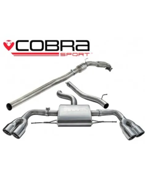 Audi TTS 2.0 TTS (Mk2) (Quattro) Coupe 08-14 Cobra Sport Turbo Back Package with De-Cat (Non-Resonated) Audi TTS 2.0 TTS (Mk2) (Quattro) Coupe 08-14 Cobra Sport Turbo Back Package with De-Cat (Non-Resonated)