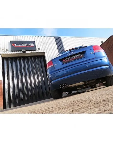 Audi A3 (8P) 3.2 V6 Quattro (5 Door) 03-12 Cobra Sport Cat Back System (Resonated)