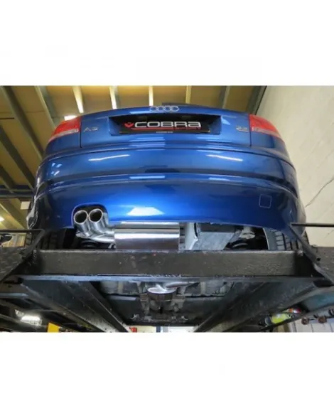 Audi A3 (8P) 3.2 V6 Quattro (5 Door) 03-12 Cobra Sport Cat Back System (Resonated)