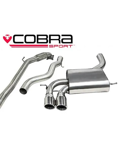 Audi A3 (8P) 2.0 TFSI Quattro (3 Door) 04-12 Cobra Turbo Back Package (with De-Cat & Non-Resonated) Audi A3 (8P) 2.0 TFSI Quattro (3 Door) 04-12 Cobra Turbo Back Package (with De-Cat & Non-Resonated)