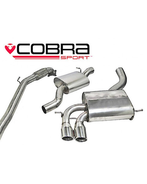 Audi A3 (8P) 2.0 TFSI Quattro (3 Door) 04-12 Cobra Turbo Back Package (with De-Cat & Resonator) Audi A3 (8P) 2.0 TFSI Quattro (3 Door) 04-12 Cobra Turbo Back Package (with De-Cat & Resonator)