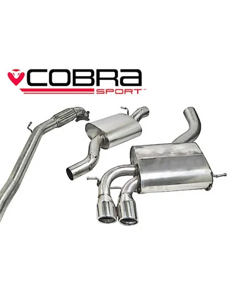 Audi A3 (8P) 2.0 TFSI Quattro (3 Door) 04-12 Cobra Turbo Back Package (with De-Cat & Resonator) Audi A3 (8P) 2.0 TFSI Quattro (3 Door) 04-12 Cobra Turbo Back Package (with De-Cat & Resonator)