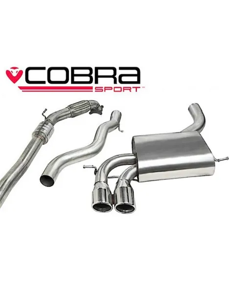 Audi A3 (8P) 2.0 TFSI Quattro (3 Door) 04-12 Cobra Turbo Back Package (with Sports Cat & Non-Resonated) Audi A3 (8P) 2.0 TFSI Quattro (3 Door) 04-12 Cobra Turbo Back Package (with Sports Cat & Non-Resonated)
