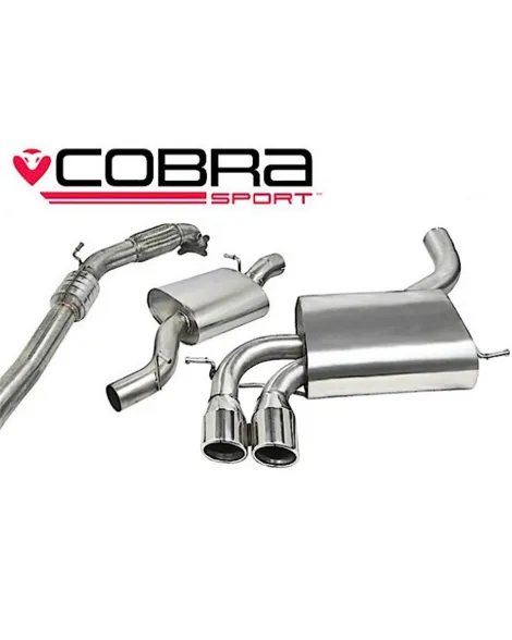 Audi A3 (8P) 2.0 TFSI Quattro (3 Door) 04-12 Cobra Turbo Back Package (with Sports Cat & Resonator) Audi A3 (8P) 2.0 TFSI Quattro (3 Door) 04-12 Cobra Turbo Back Package (with Sports Cat & Resonator)