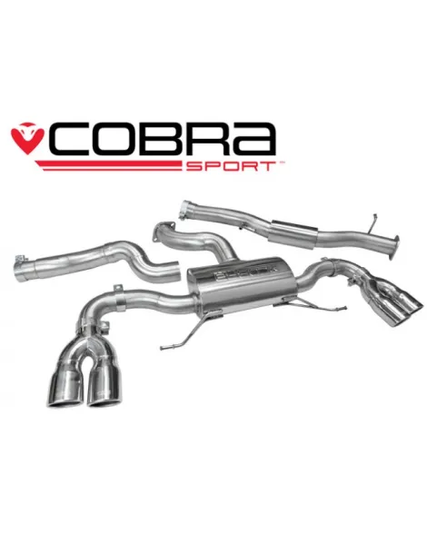Audi S1 Quattro 14-18 Cobra Cat Back System (Resonated) Audi S1 Quattro 14-18 Cobra Cat Back System (Resonated)