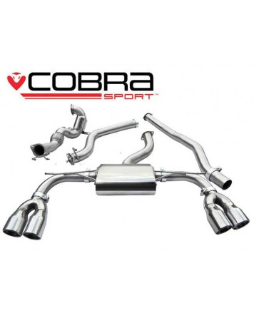 Audi S3 (8V) (saloon) Quattro 13-18 Cobra Turbo Back Package with De-Cat (Non-Resonated / Non Valved) Audi S3 (8V) (saloon) Quattro 13-18 Cobra Turbo Back Package with De-Cat (Non-Resonated / Non Valved)