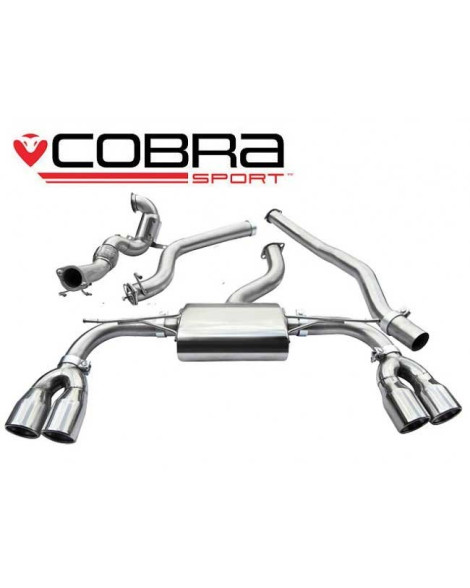 Audi S3 (8V) (saloon) Quattro 13-18 Cobra Turbo Back Package with De-Cat (Non-Resonated / Non Valved) Audi S3 (8V) (saloon) Quattro 13-18 Cobra Turbo Back Package with De-Cat (Non-Resonated / Non Valved)