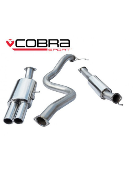 Ford Fiesta Mk7 ST180 & ST200 13+ Cobra 3" Cat Back System (Resonated) Twin Tailpipe Ford Fiesta Mk7 ST180 & ST200 13+ Cobra 3" Cat Back System (Resonated) Twin Tailpipe