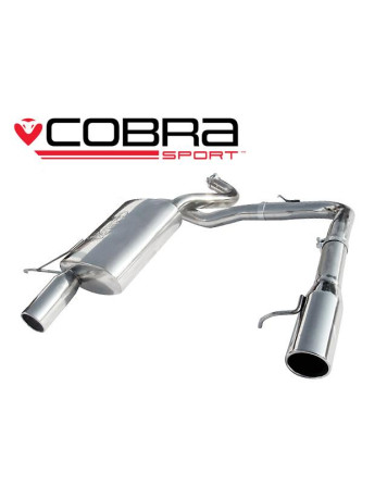 BMW 318D/320D Diesel (E90) Saloon 05-11 Cobra Dual Exit Rear Box Section (Fits BM65 / BMW 335 panel)