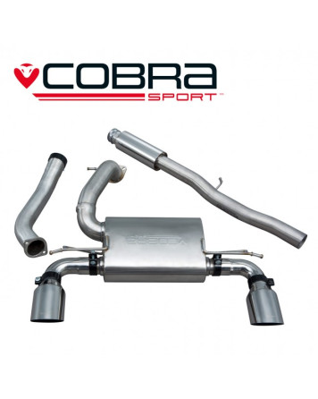 Ford Focus RS (Mk3) 15+ Cobra Cat Back System (Resonated) (Non Valved)