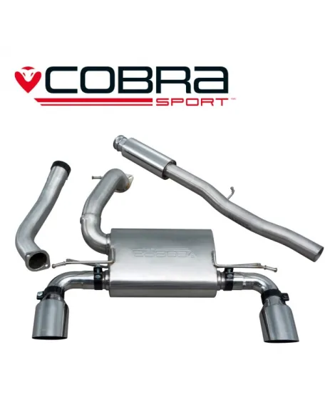 Ford Focus RS (Mk3) 15+ Cobra Cat Back System (Resonated) (Non Valved) Ford Focus RS (Mk3) 15+ Cobra Cat Back System (Resonated) (Non Valved)
