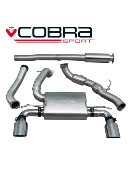 Ford Focus RS (Mk3) 15+ Cobra Turbo Back Package (with Sports Cat & Resonator) (Non Valved) Ford Focus RS (Mk3) 15+ Cobra Turbo Back Package (with Sports Cat & Resonator) (Non Valved)