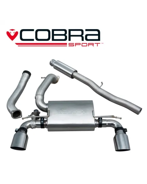 Ford Focus RS (Mk3) 15+ Cobra Cat Back System (Resonated) (Valved) Ford Focus RS (Mk3) 15+ Cobra Cat Back System (Resonated) (Valved)