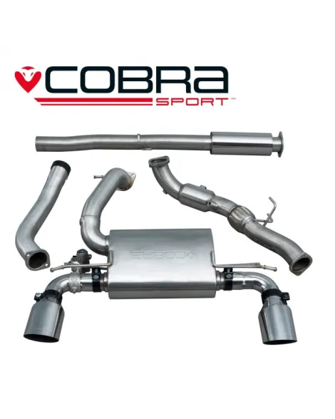 Ford Focus RS (Mk3) 15+ Cobra Turbo Back Package (with Sports Cat & Resonator) (Valved) Ford Focus RS (Mk3) 15+ Cobra Turbo Back Package (with Sports Cat & Resonator) (Valved)