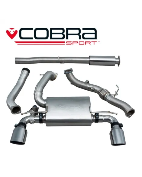 Ford Focus RS (Mk3) 15+ Cobra Turbo Back Package (with De-Cat & Resonator) (Valved) Ford Focus RS (Mk3) 15+ Cobra Turbo Back Package (with De-Cat & Resonator) (Valved)