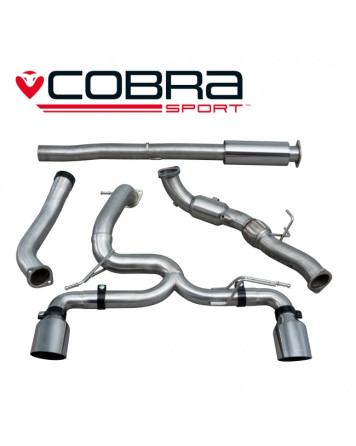 Ford Focus RS (Mk3) 15+ Cobra Turbo Back Package (with De/Cat) Venom (Non Valved)