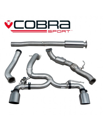 Ford Focus RS (Mk3) 15+ Cobra Turbo Back Package (with Sports Cat) Venom (Valved)