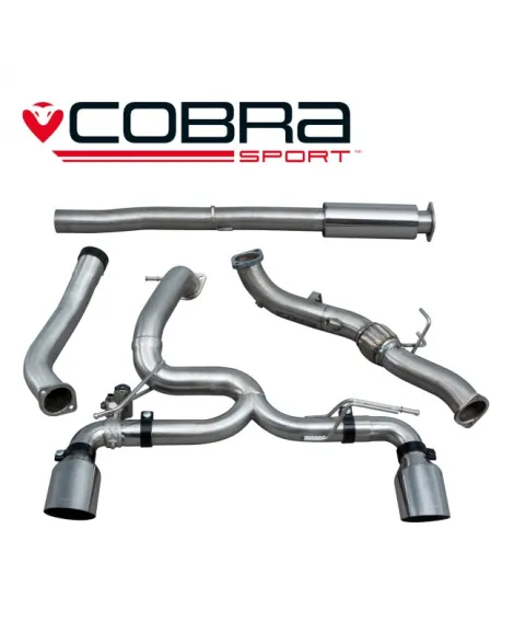 Ford Focus RS (Mk3) 15+ Cobra Turbo Back Package (with De/Cat) Venom (Valved)