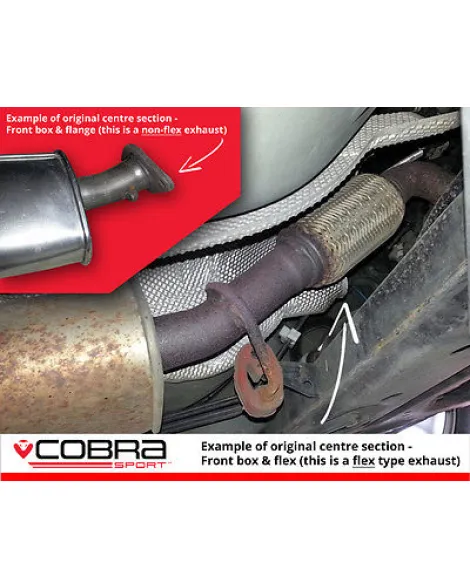 Ford Fiesta Mk7 1.2/ 1.4/ 1.6 08-14 Cobra Cat Back Exhaust System (Flex Type) Ford Fiesta Mk7 1.2/ 1.4/ 1.6 08-14 Cobra Cat Back Exhaust System (Flex Type)
