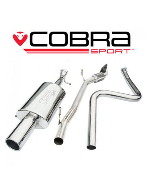 Ford Fiesta Mk6 (Zetec S) 02-07 Cobra Sport Cat Back System (Non-Resonated) (Only fits ST panel) Ford Fiesta Mk6 (Zetec S) 02-07 Cobra Sport Cat Back System (Non-Resonated) (Only fits ST panel)