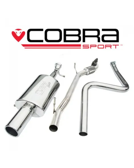Ford Fiesta Mk6 (Zetec S) 02-07 Cobra Sport Cat Back System (Non-Resonated) (Only fits ST panel) Ford Fiesta Mk6 (Zetec S) 02-07 Cobra Sport Cat Back System (Non-Resonated) (Only fits ST panel)