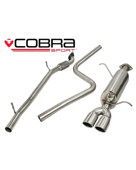 Ford Fiesta Mk7 1.2/ 1.4/ 1.6 08-14 Cobra Cat Back Exhaust System (Flex Type) Ford Fiesta Mk7 1.2/ 1.4/ 1.6 08-14 Cobra Cat Back Exhaust System (Flex Type)