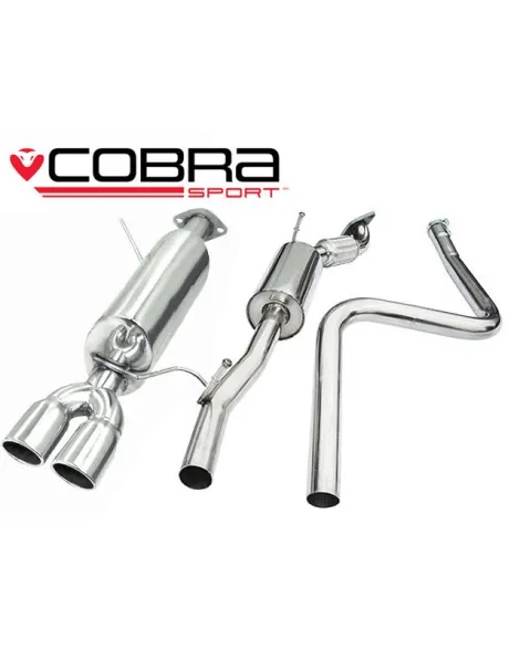 Ford Fiesta Mk7 1.2/ 1.4/ 1.6 08-14 Cobra Cat Back Exhaust System (Non- Flex Type) Ford Fiesta Mk7 1.2/ 1.4/ 1.6 08-14 Cobra Cat Back Exhaust System (Non- Flex Type)