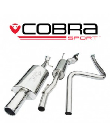 Ford Fiesta Mk6 Zetec-S 02-07 Cobra Cat Back Exhaust System (Resonated) (Only fits ST panel)