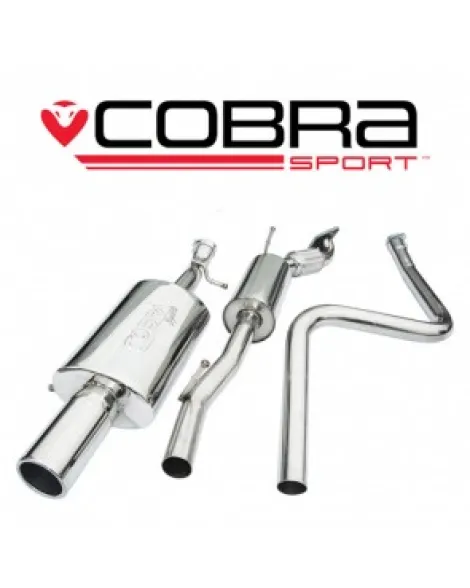 Ford Fiesta Mk6 Zetec-S 02-07 Cobra Cat Back Exhaust System (Resonated) (Only fits ST panel) Ford Fiesta Mk6 Zetec-S 02-07 Cobra Cat Back Exhaust System (Resonated) (Only fits ST panel)
