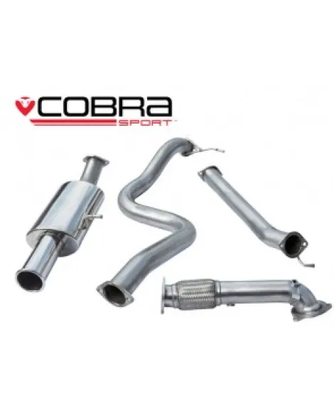 Ford Fiesta Mk7 ST180 & ST200 13+ Cobra Turbo Back System with De-Cat (Non Resonated) Ford Fiesta Mk7 ST180 & ST200 13+ Cobra Turbo Back System with De-Cat (Non Resonated)