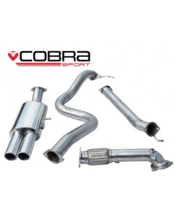 Ford Fiesta Mk7 ST180 & ST200 13+ Cobra Exhaust Turbo Back System with De-Cat (Non Resonated)