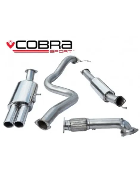 Ford Fiesta Mk7 ST180 & ST200 13+ Cobra Exhaust Turbo Back System with De-Cat (Resonated) Ford Fiesta Mk7 ST180 & ST200 13+ Cobra Exhaust Turbo Back System with De-Cat (Resonated)