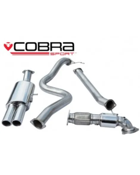 Ford Fiesta Mk7 ST180 & ST200 13+ Cobra Exhaust Turbo Back System with Sports Catalyst (Non Resonated) Ford Fiesta Mk7 ST180 & ST200 13+ Cobra Exhaust Turbo Back System with Sports Catalyst (Non Resonated)