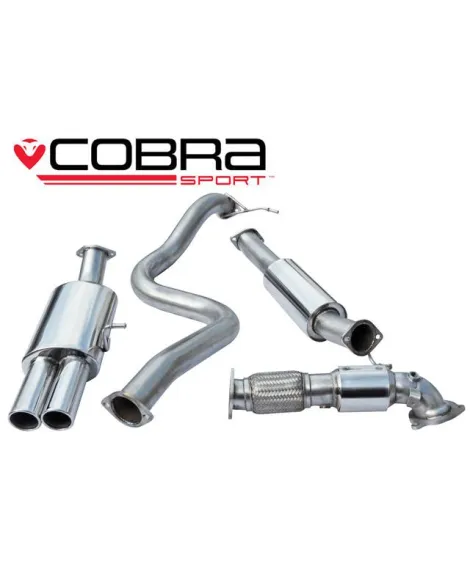 Ford Fiesta Mk7 ST180 & ST200 13+ Cobra Exhaust Turbo Back System with Sports Catalyst (Resonated) Ford Fiesta Mk7 ST180 & ST200 13+ Cobra Exhaust Turbo Back System with Sports Catalyst (Resonated)