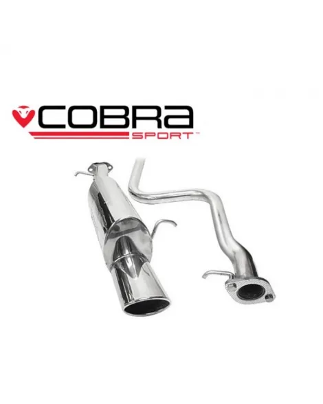 Ford Fiesta Mk6 (Zetec) 02-07 Cobra Sport Cat Back System (Non-Resonated)