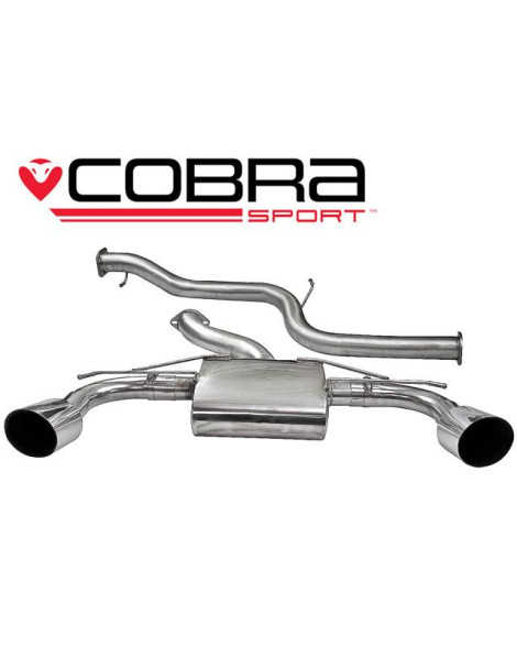 Ford Focus RS (Mk2) 08-11 Cobra Cat Back Exhaust System (Non-Resonated) Ford Focus RS (Mk2) 08-11 Cobra Cat Back Exhaust System (Non-Resonated)