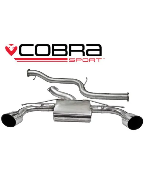 Ford Focus RS (Mk2) 08-11 Cobra Cat Back Exhaust System (Non-Resonated) Ford Focus RS (Mk2) 08-11 Cobra Cat Back Exhaust System (Non-Resonated)
