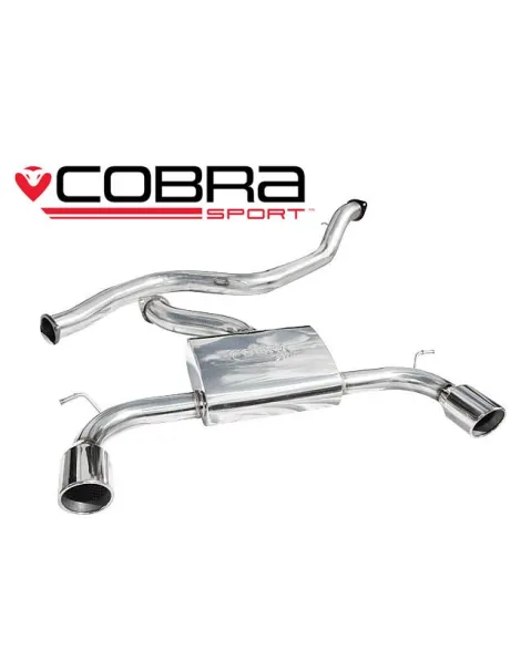 Ford Focus ST 225 (Mk2) 05-10 Cobra Cat Back Exhaust System (Non-Resonated)