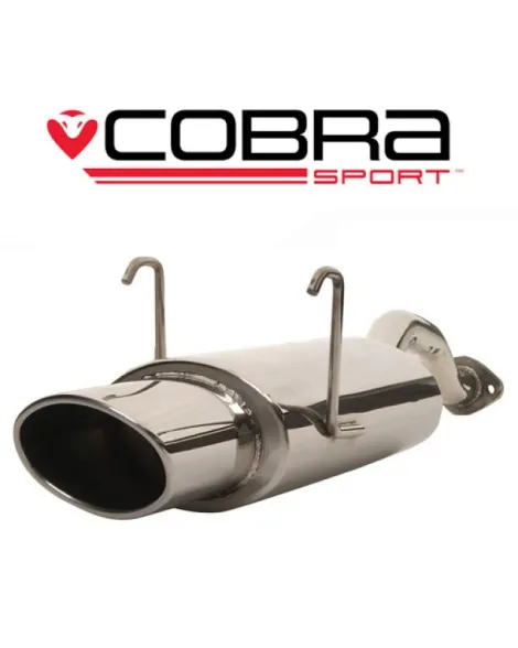 Honda Civic Type R (EP3) 00-06 Cobra Exhaust Rear Box with Oval Tailpipe Honda Civic Type R (EP3) 00-06 Cobra Exhaust Rear Box with Oval Tailpipe